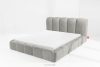 MERIDE Čalúnená posteľ 200 cm so svetlosivým prešívaním svetlo šedá - obrázok 14