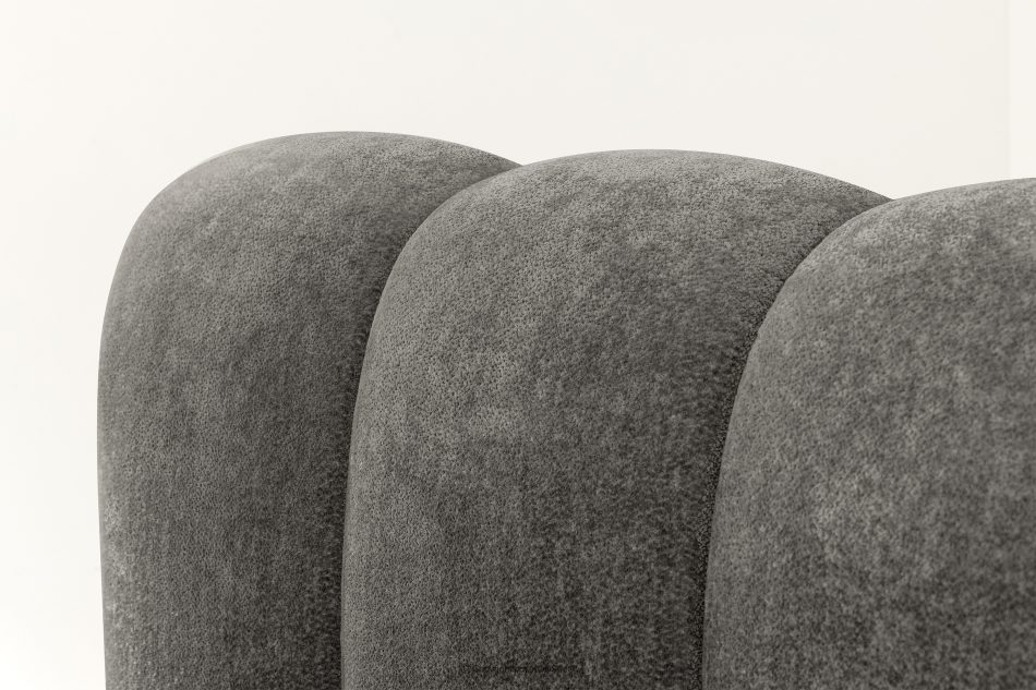 MERIDE Čalúnená posteľ 200 cm s tmavosivým prešívaním tmavo šedá - obrázok 14