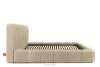 MERIDE Čalúnená posteľ 200 cm v štýle Japandi s béžovým prešívaním béžová - obrázok 5