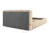 MERIDE Čalúnená posteľ 200 cm v štýle Japandi s béžovým prešívaním béžová - obrázok 6
