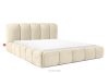 MERIDE Čalúnená posteľ 200 cm v štýle Japandi s ecru prešívaním ekru - obrázok 1