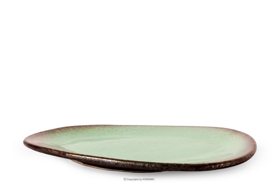 PRIMA Ručne glazovaný šalviová farba dezertný tanier šalviová farba - obrázok 0