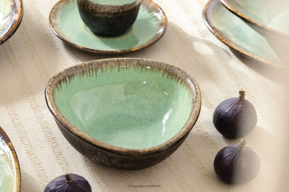 PRIMA Ručne glazovaná šalviová farba miska šalviová farba - obrázok 5