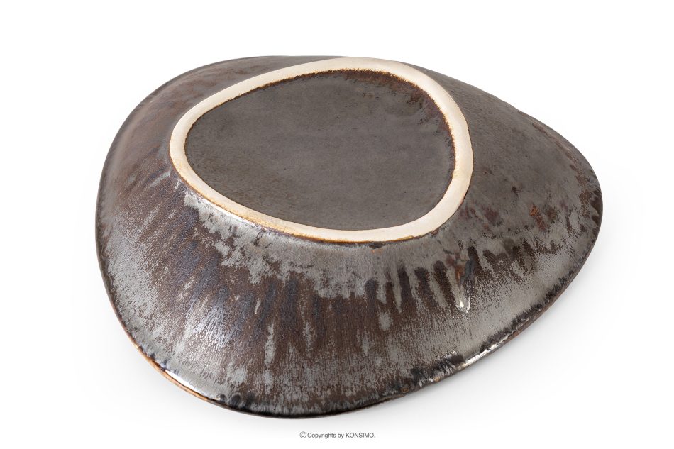 PRIMA Hlboký servírovací tanier ručne glazovaný šalviová farba šalviová farba - obrázok 3