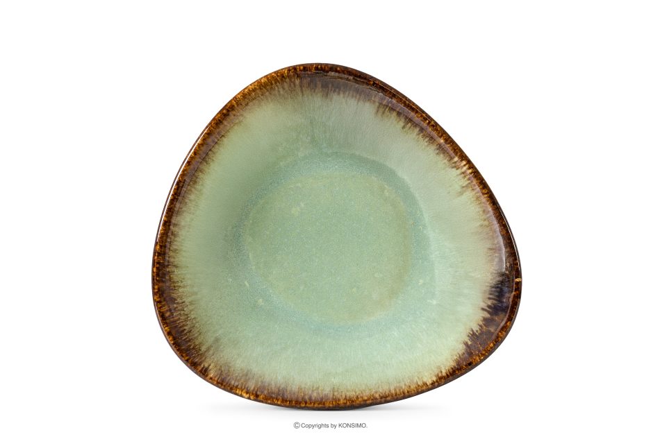 PRIMA Hlboký servírovací tanier ručne glazovaný šalviová farba šalviová farba - obrázok 4