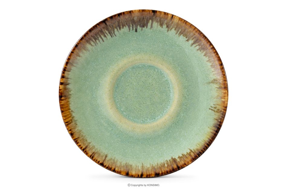 PRIMA Ručne glazovaný šalviová farba podšálek na šálku espressa šalviová farba - obrázok 4