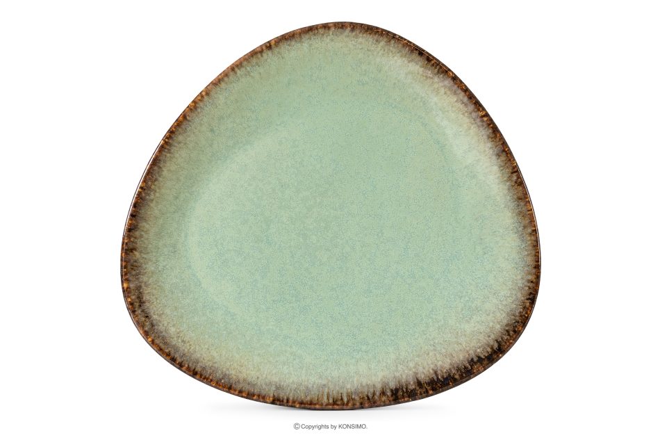 PRIMA Ručne glazovaný keramický jedálenský tanier 6 kusov šalviová farba šalviová farba - obrázok 5