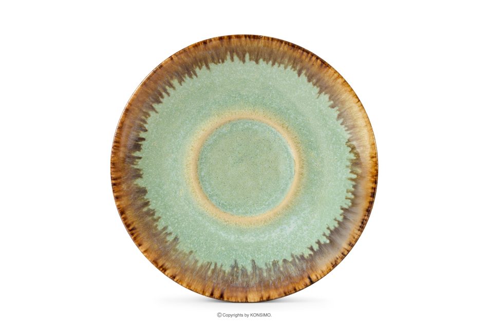 PRIMA Ručne glazovaná keramická podšálka na šálku espressa 6 ks šalviová farba šalviová farba - obrázok 8