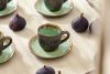 PRIMA Ručne glazovaná keramická podšálka na šálku espressa 6 ks šalviová farba šalviová farba - obrázok 10