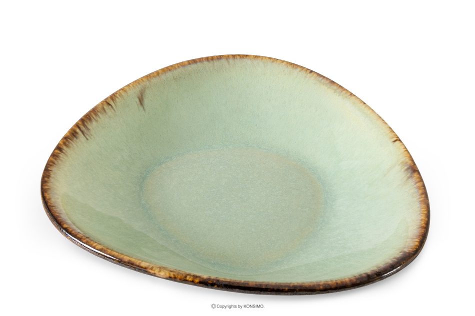 PRIMA Ručne glazovaná jedálenská súprava pre 6 osôb (18 ks) šalviová farba šalviová farba - obrázok 6