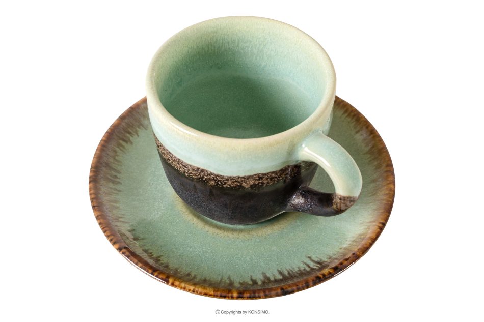 PRIMA Súprava na kávu a raňajky pre 6 osôb (42 ks) šalviová farba šalviová farba - obrázok 9