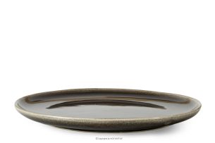 EDA, https://konsimo.sk/kolekcie/eda/ Keramický tanier v rustikálnom štýle hnedá/sivá/béžová hnedá/sivá/béžová - obrázok
