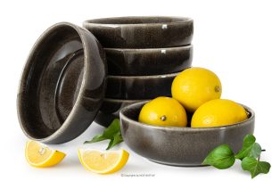 EDA, https://konsimo.sk/kolekcie/eda/ Keramická miska v rustikálnom štýle hnedá/sivá/béžová 6 ks. hnedá/sivá/béžová - obrázok