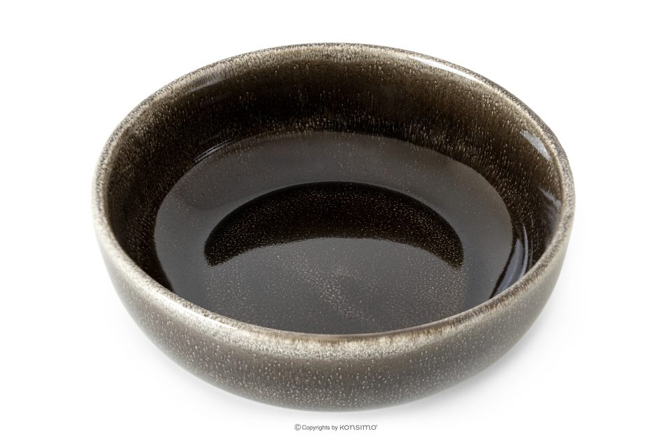 EDA Keramická miska v rustikálnom štýle hnedá/sivá/béžová 6 ks. hnedá/sivá/béžová - obrázok 3