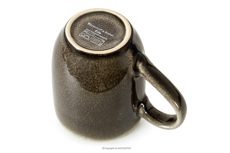 EDA Jedálenský súprava pre 6 osôb (30 ks) z keramiky v rustikálnom štýle hnedá/sivá/béžová hnedá/sivá/béžová - obrázok 11