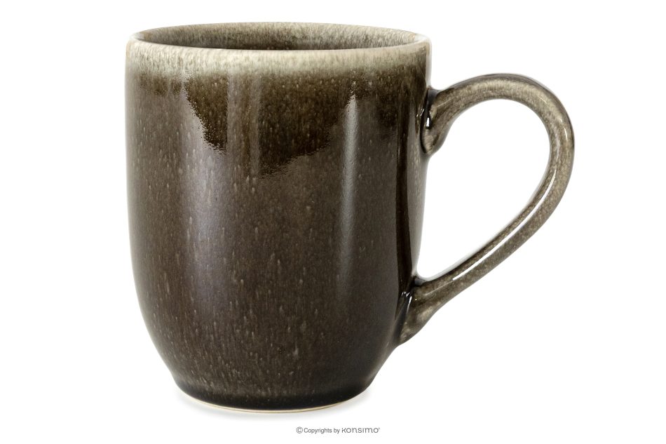 EDA Raňajkový servis pre 6 osôb (18 ks) z keramiky v rustikálnom štýle v hnedá/sivá/béžová farbe hnedá/sivá/béžová - obrázok 6