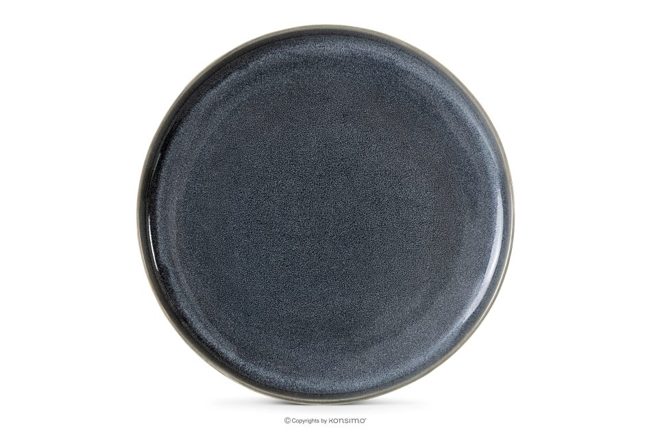 EDA Keramický tanier v rustikálnom štýle modrá/sivá/béžová modrá/sivá/béžová - obrázok 4