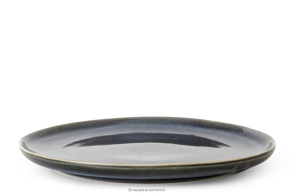 EDA Keramický tanier v rustikálnom štýle modrá/sivá/béžová 6 ks. modrá/sivá/béžová - obrázok 2