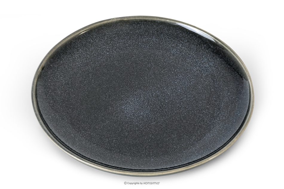 EDA Keramický dezertný tanier v rustikálnom štýle modrá/sivá/béžová 6 ks. modrá/sivá/béžová - obrázok 3