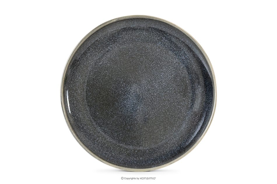 EDA Keramický dezertný tanier v rustikálnom štýle modrá/sivá/béžová 6 ks. modrá/sivá/béžová - obrázok 5