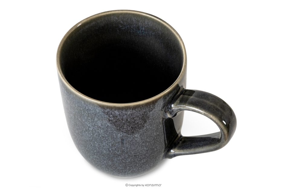 EDA Keramický hrnček v rustikálnom štýle modrá/sivá/béžová 6 ks. modrá/sivá/béžová - obrázok 3