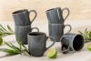 EDA Keramický hrnček v rustikálnom štýle modrá/sivá/béžová 6 ks. modrá/sivá/béžová - obrázok 2