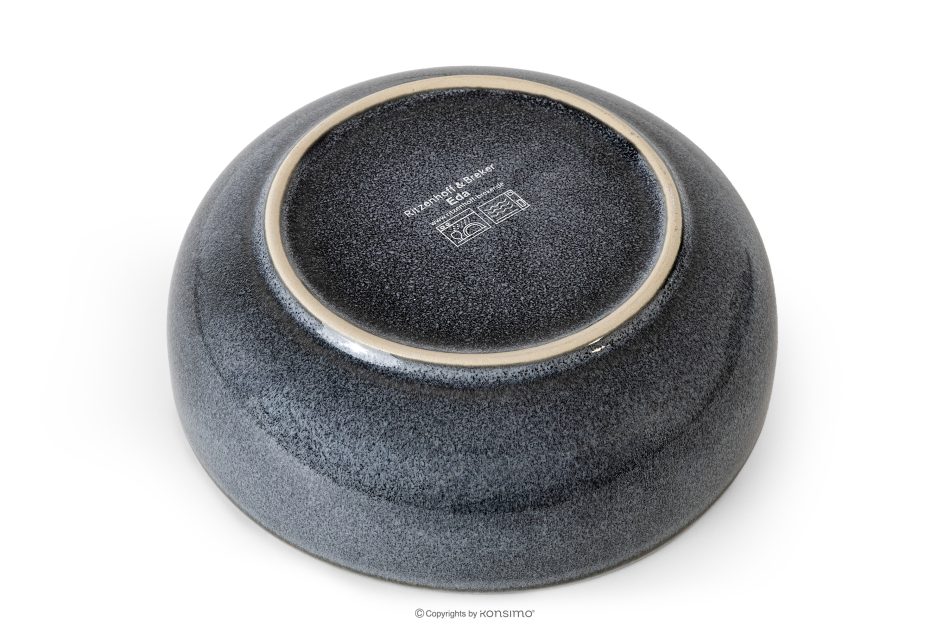 EDA Súprava riadu pre 6 osôb (24 ks) z keramiky v rustikálnom štýle modrá/sivá/béžová modrá/sivá/béžová - obrázok 7