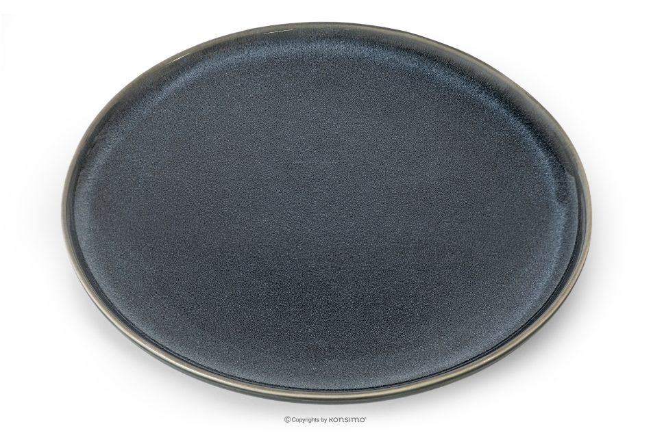 EDA Jedálenský servis pre 6 osôb (32 ks) z keramiky v rustikálnom štýle v modrá/sivá/béžová farbe modrá/sivá/béžová - obrázok 2