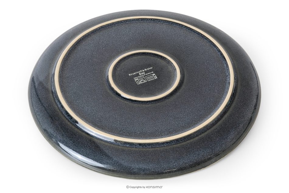 EDA Jedálenský servis pre 6 osôb (32 ks) z keramiky v rustikálnom štýle v modrá/sivá/béžová farbe modrá/sivá/béžová - obrázok 3