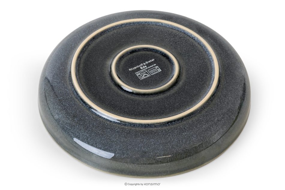 EDA Jedálenský servis pre 6 osôb (32 ks) z keramiky v rustikálnom štýle v modrá/sivá/béžová farbe modrá/sivá/béžová - obrázok 7