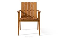 Drevená záhradná stolička, hnedá