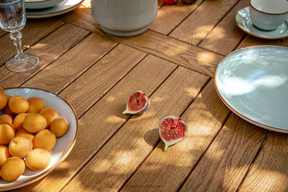 ORTUS Drevený záhradný stôl, hnedý hnedá - obrázok 10