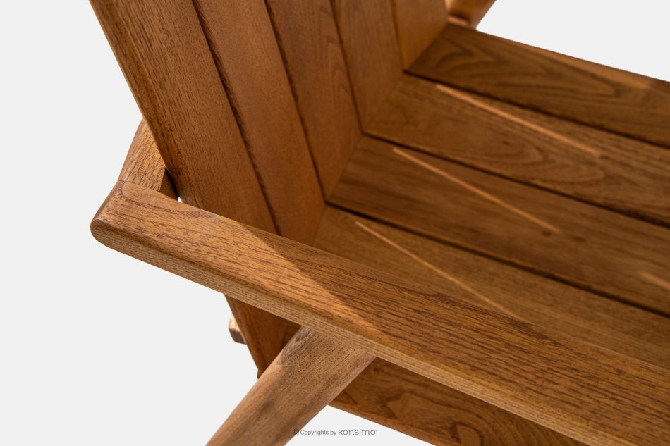 ORTUS Súprava dreveného záhradného nábytku, stôl so stoličkami, hnedá hnedá - obrázok 6