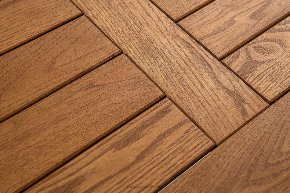 LENTI Drevený záhradný stôl, hnedý/antracitový hnedá/antracitová - obrázok 4