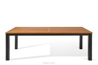 Veľký drevený záhradný stôl, hnedý/antracitový