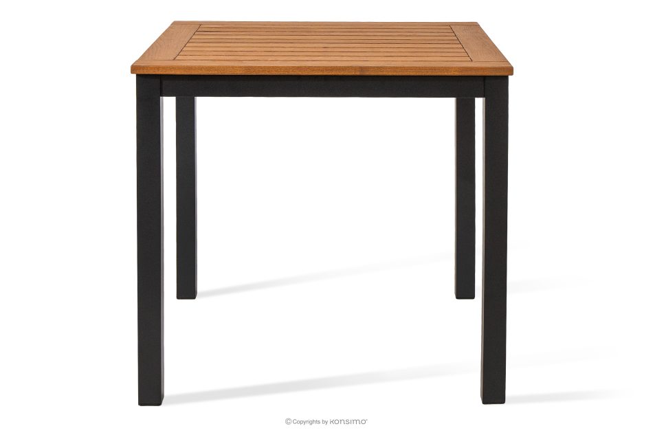 LENTI Malý drevený záhradný stôl s 2 stoličkami hnedá/antracitová - obrázok 8