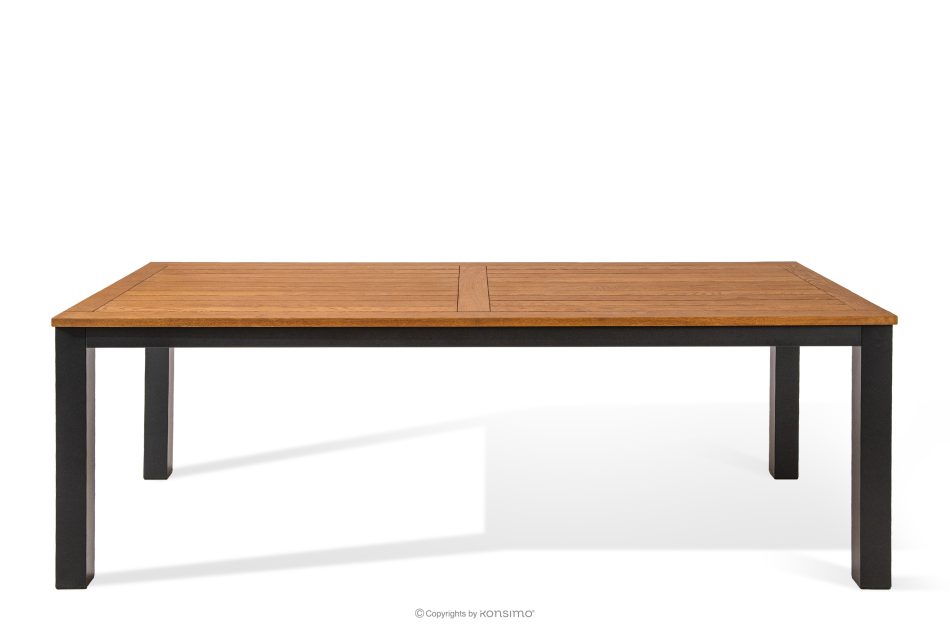 LENTI Drevený záhradný stôl so 6 stoličkami hnedá/antracitová - obrázok 8