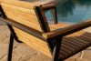 ARIATO Drevená a hliníková záhradná stolička hnedá/antracitová - obrázok 12