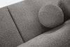 MALVE Trojmiestna pohovka bouclé v štýle Japandi tmavosivá tmavo sivá - obrázok 6