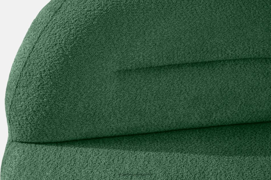 MALVE Trojmiestna pohovka bouclé v štýle Japandi tmavozelená tmavo zelená - obrázok 6