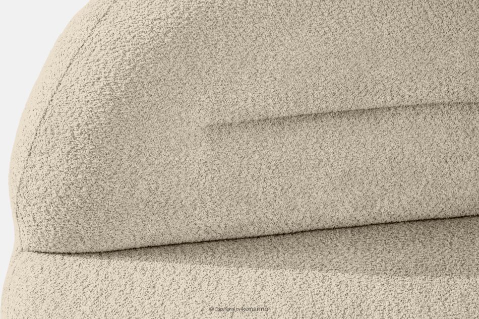 MALVE Trojmiestna pohovka bouclé v štýle Japandi svetlo béžová svetlo béžová - obrázok 6