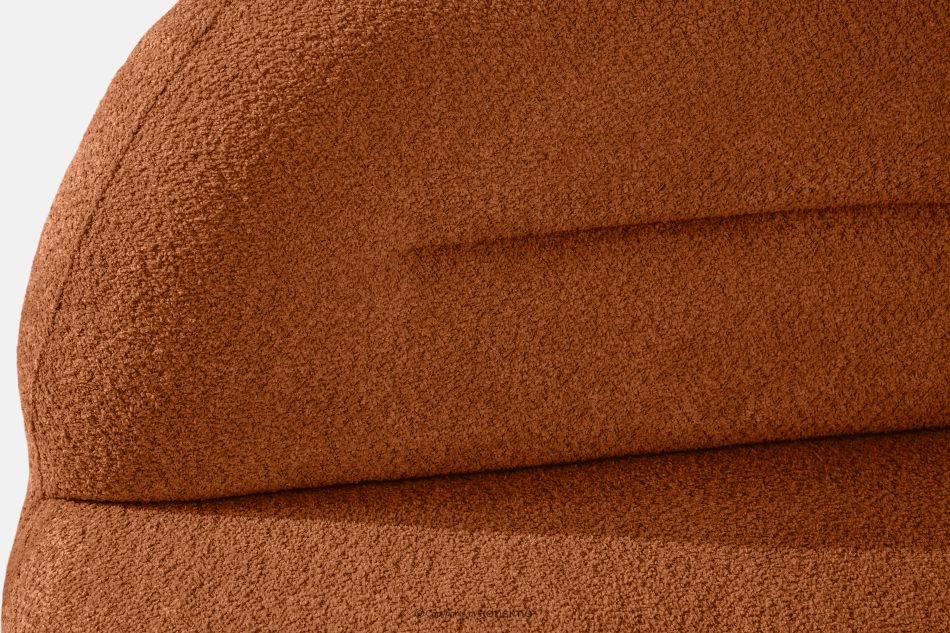 MALVE Trojmiestna pohovka bouclé v štýle Japandi červená červená - obrázok 6