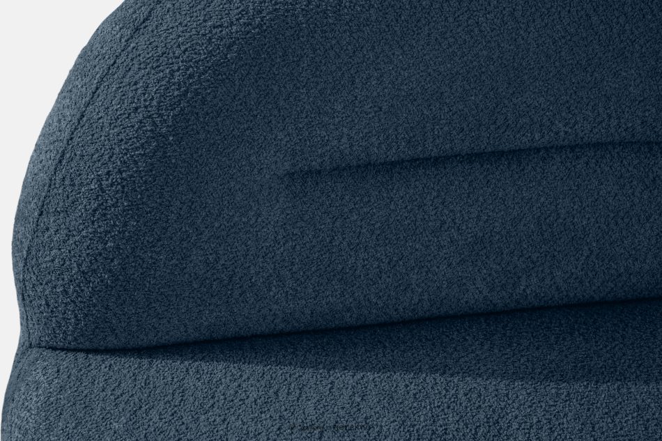 MALVE Trojmiestna pohovka bouclé v štýle Japandi tmavomodrá tmavo modrá - obrázok 6