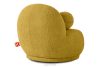MALVE Kreslo z bouclé tkaniny v štýle Japandi žlté žltá - obrázok 4