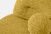 MALVE Kreslo z bouclé tkaniny v štýle Japandi žlté žltá - obrázok 5