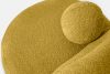 MALVE Kreslo z bouclé tkaniny v štýle Japandi žlté žltá - obrázok 6
