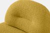 MALVE Kreslo z bouclé tkaniny v štýle Japandi žlté žltá - obrázok 7