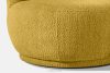 MALVE Kreslo z bouclé tkaniny v štýle Japandi žlté žltá - obrázok 8