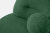 MALVE Kreslo z bouclé tkaniny v štýle Japandi tmavozelené tmavo zelená - obrázok 5