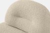 MALVE Kreslo z bouclé tkaniny v štýle Japandi svetlo béžové svetlo béžová - obrázok 7